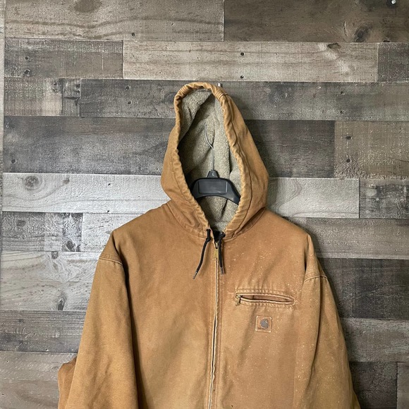 SOLD Carhartt Sierra Sandstone Sherpa Lined Jacket 2XL - Picture 2 of 7